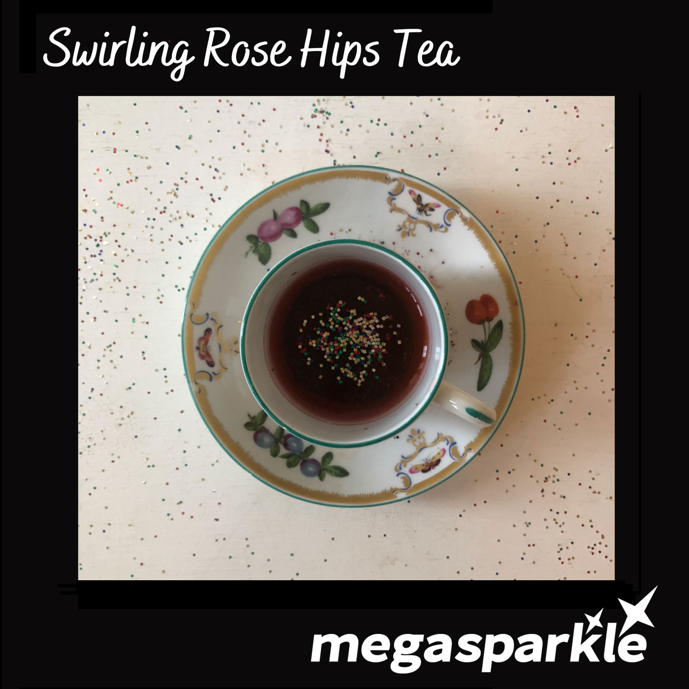Swirling Rose Hips Tea